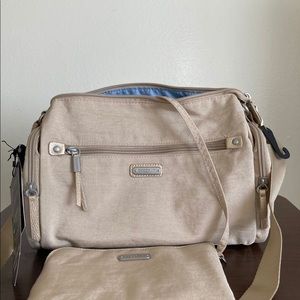 Bagallini Duffel with Wallet light golden color